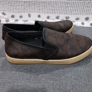 Coach Signature slip on sneakers